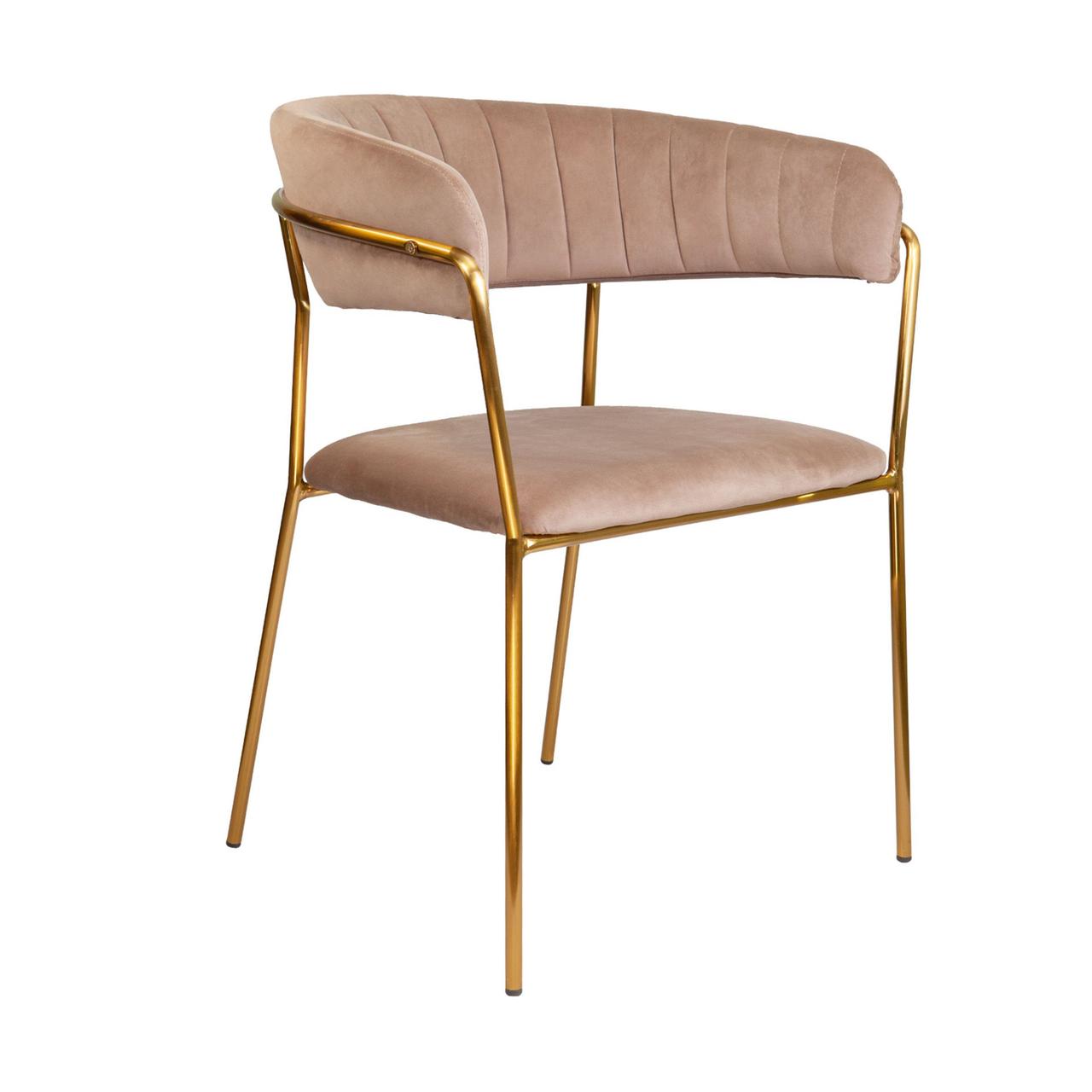 Кресло Geneva, светло-коричневый, велюр - фото 1 - id-p173511538