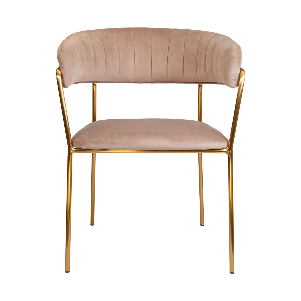 Кресло Geneva, светло-коричневый, велюр - фото 2 - id-p173511538
