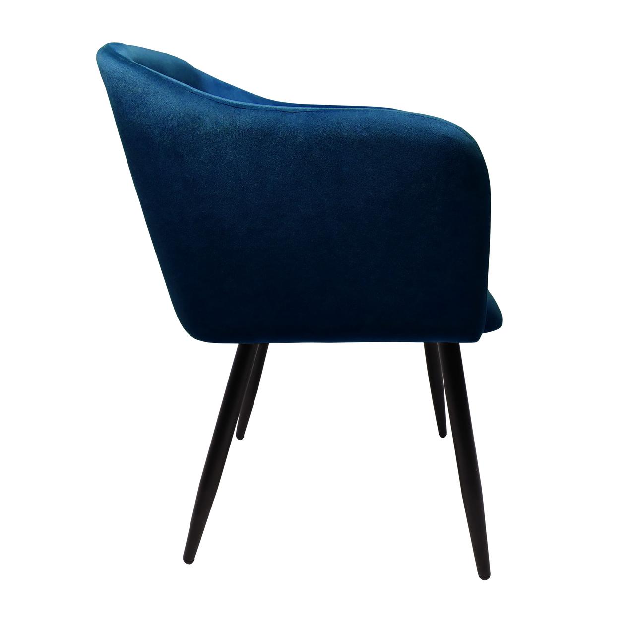 Кресло Orly, синий, велюр - фото 3 - id-p173511635