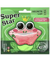 Коллагеновый патч для губ Secrets Lan c витаминами А, Е «Super Star» Pink, (8 г)