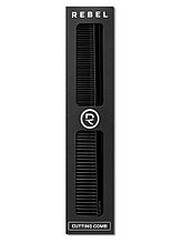 Премиальная мужская расческа REBEL BARBER Total Black R341