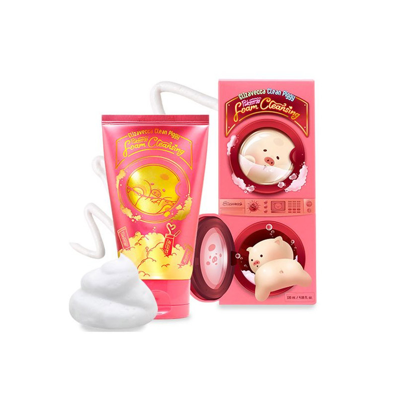 Пенка для умывания Elizavecca Clean Piggy Pinkenergy Foam Cleansing (120 мл)