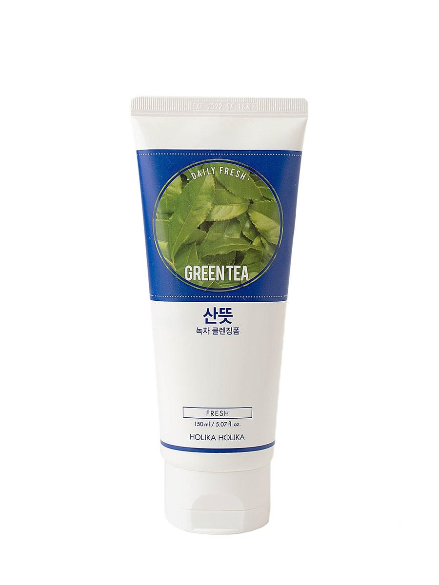 Очищающая пенка для лица с зеленым чаем Holika Holika Daily Fresh Green tea Cleansing Foam (150 мл)
