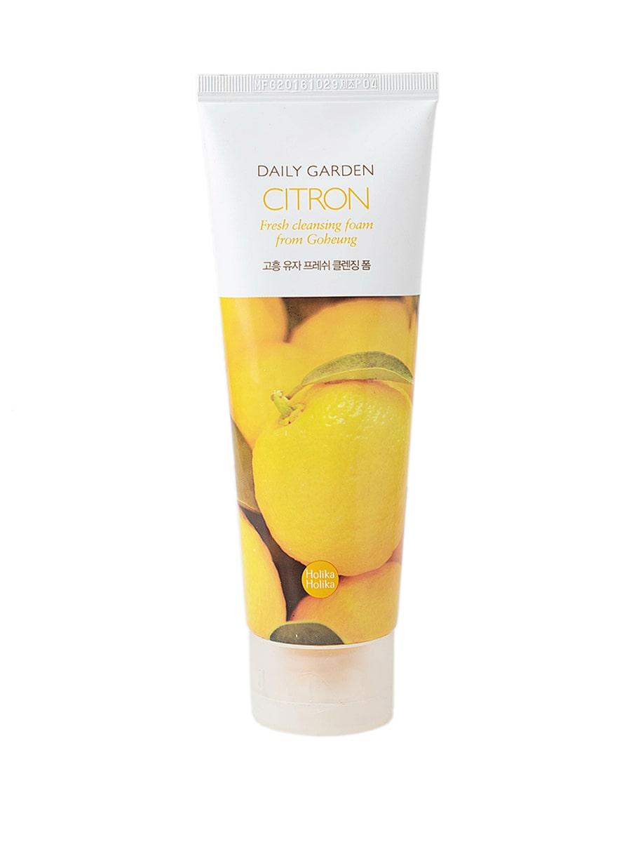 Очищающая пенка с цитроном Daily Garden Citron Fresh cleansing foam from Goheung Holika Holika Daily Garden