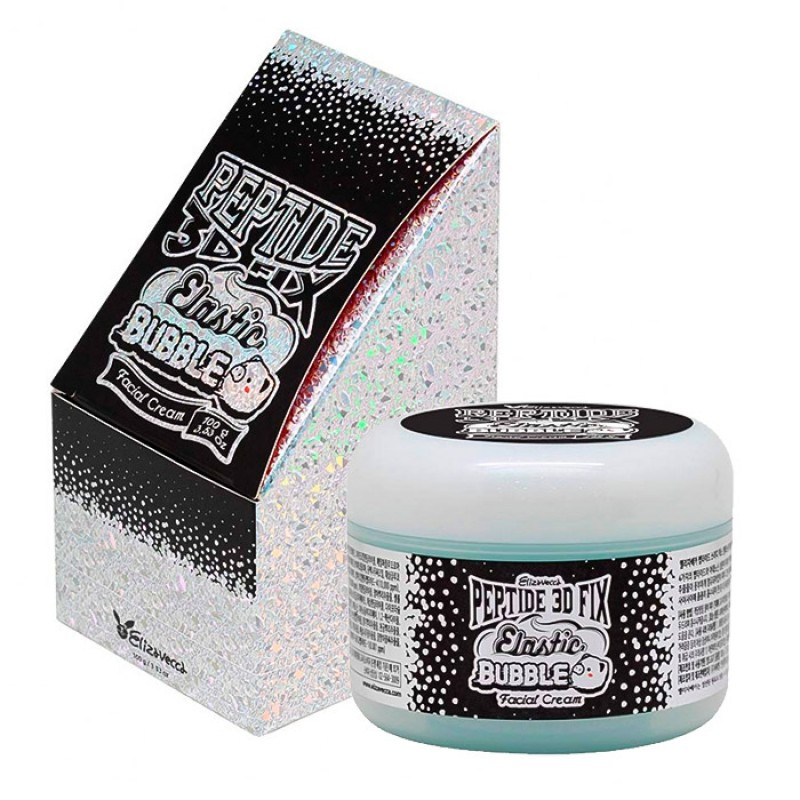 Кислородный пептидный крем для лица Elizavecca 3D Fix Elastic Bubble Facial Cream