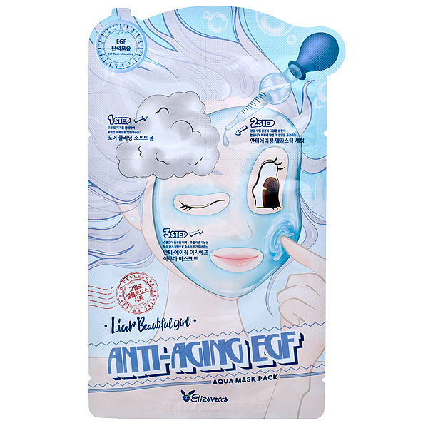 Омолаживающая 3-х этапная тканевая маска Elizavecca Anti-Aging EGF Aqua Mask (1 шт)