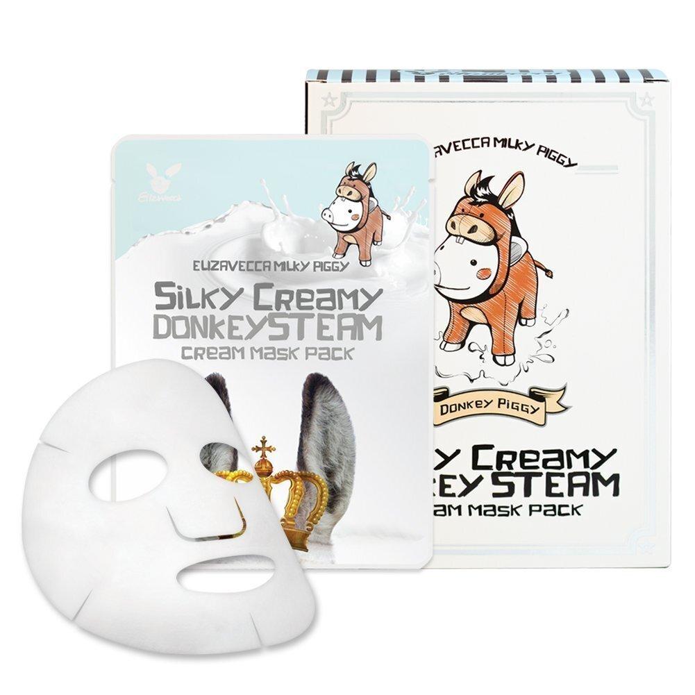 Увлажняющая тканевая маска с молоком ослиц Elizavecca Silky Creamy donkey Mask (1 шт)