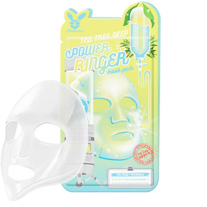 Тканевая маска с чайным деревом Elizavecca Tea Tree Deep Power Ringer Mask (1 шт)