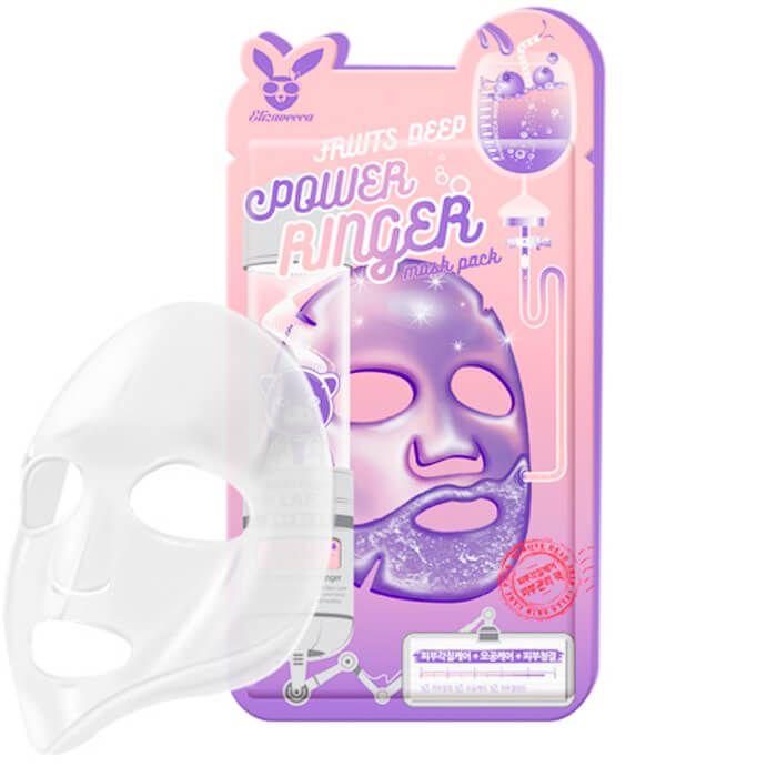 Успокаивающая тканевая маска с фруктами Elizavecca Fruits Deep Power Ringer Mask (1 шт)