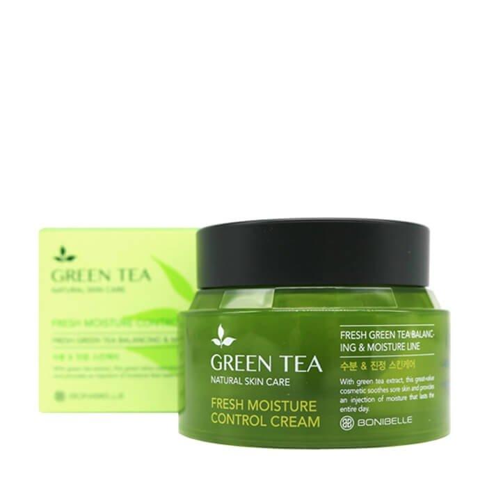 Увлажняющий крем для лица с экстрактом зеленого чая BONIBELLE Green Tea Fresh Moisture Control Cream (80 мл)