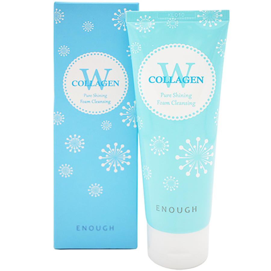Очищающая пенка для умывания с коллагеном ENOUGH W Collagen Pure Shining Foam Cleansing, 100 мл