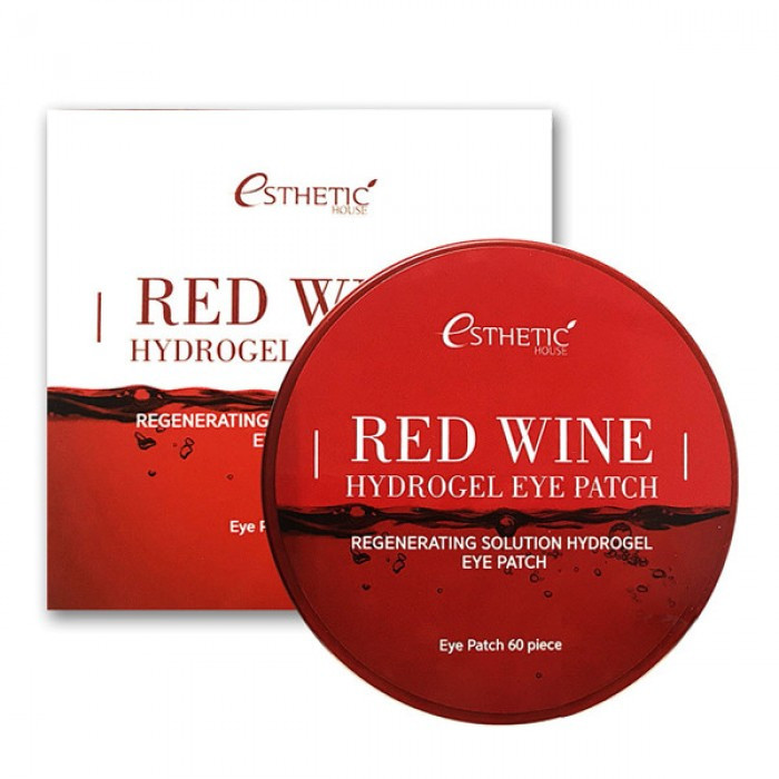 Гидрогелевые патчи для глаз с красным вином Esthetic House Red Wine Hydrogel Eye Patch (60 шт)