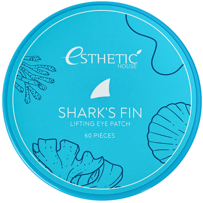 Гидрогелевые патчи для глаз плавник акулы Esthetic House Shark's Fin Lifting Eye Patch (60 шт)