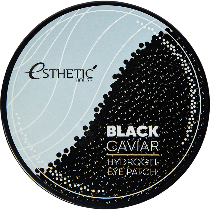 Гидрогелевые патчи для глаз черная икра Esthetic House Black Caviar Hydrogel Eye Patch (60 шт)