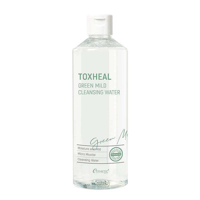 Жидкость для снятия макияжа Esthetic House TOXHEAL Green Mild Cleansing Water, 530 мл