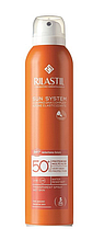 Прозрачный спрей SPF 50+ для чувствительной кожи Rilastil SUN SYSTEM PPT (200 мл)