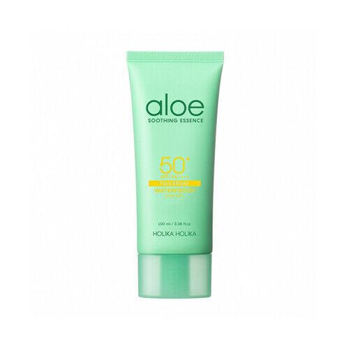 Солнцезащитный крем для лица с алоэ Aloe Waterproof Sun Cream SPF 50+ PA ++++ Holika Holika Aloe Waterproof