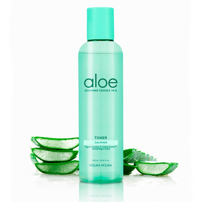 Увлажняющий тонер для лица Aloe Soothing Essence 98% Toner Holika Holika Soothing Essence 98% Aloe Toner (250