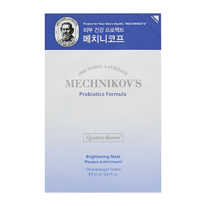 Осветляющая тканевая маска с пробиотиками Mechnikov’s Probiotics Formula Brightening Mask Holika Holika
