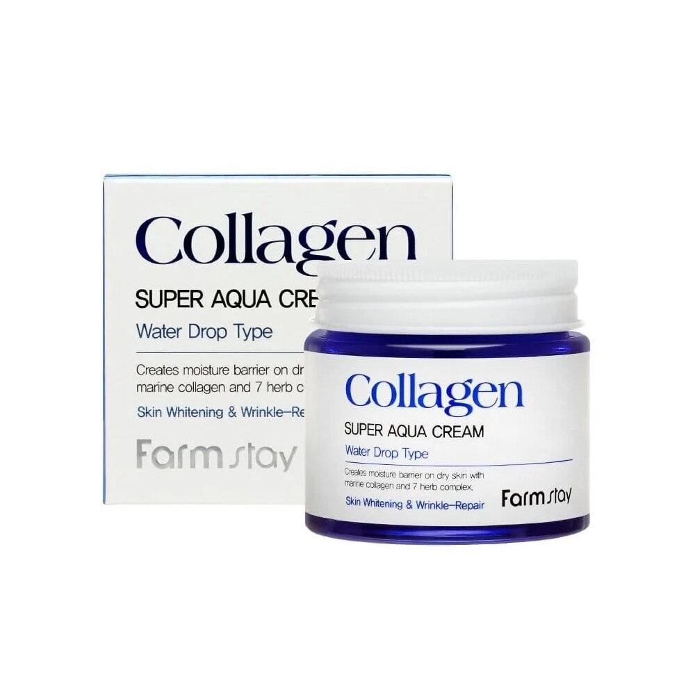 Крем для лица увлажняющий с коллагеном FarmStay Collagen Super Aqua Cream (80 мл)