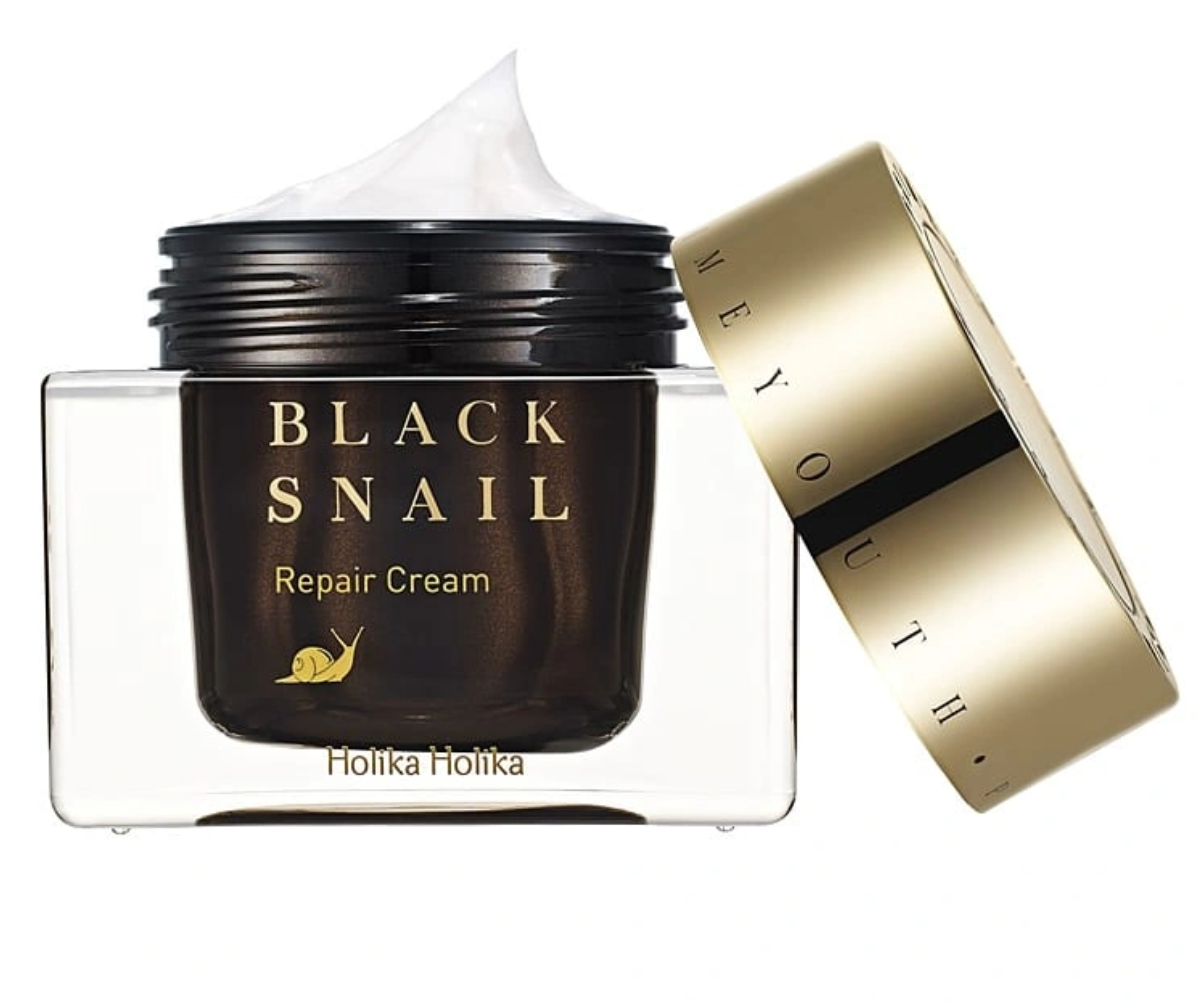 Восстанавливающий крем с муцином черной улитки Prime Youth Black Snail Repair Cream Holika Holika Prime Youth