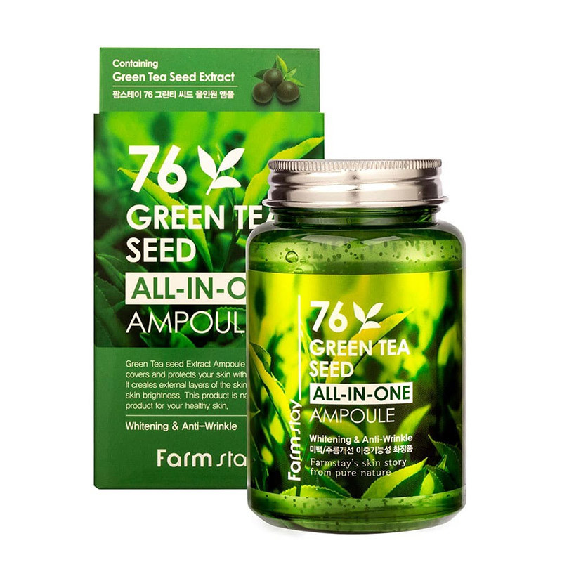 Сыворотка для лица с экстрактом семян зеленого чая FarmStay Green Tea Seed All-In-One Ampoule (250 мл)