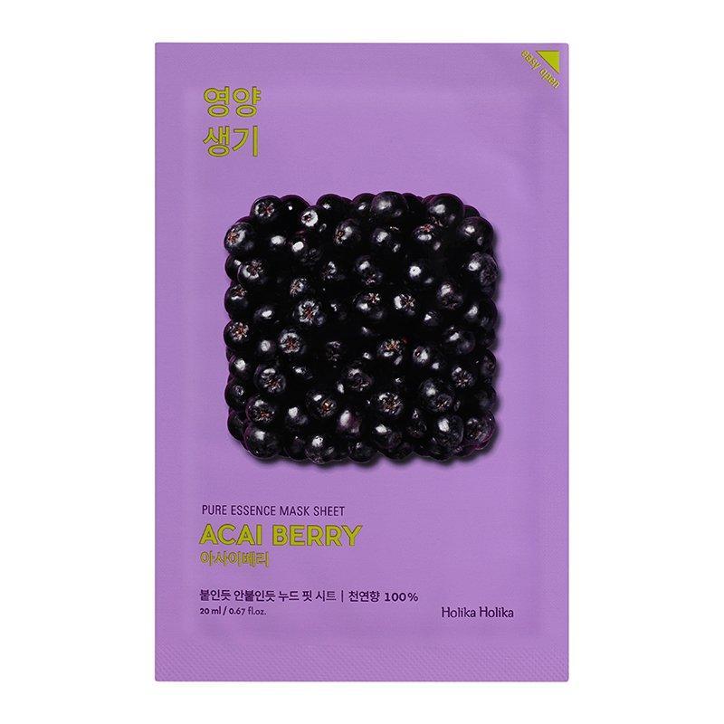 Витаминизирующая маска Pure Essence Mask Sheet Acai Berry, ягоды асаи Holika Holika Pure Essence Mask Sheet