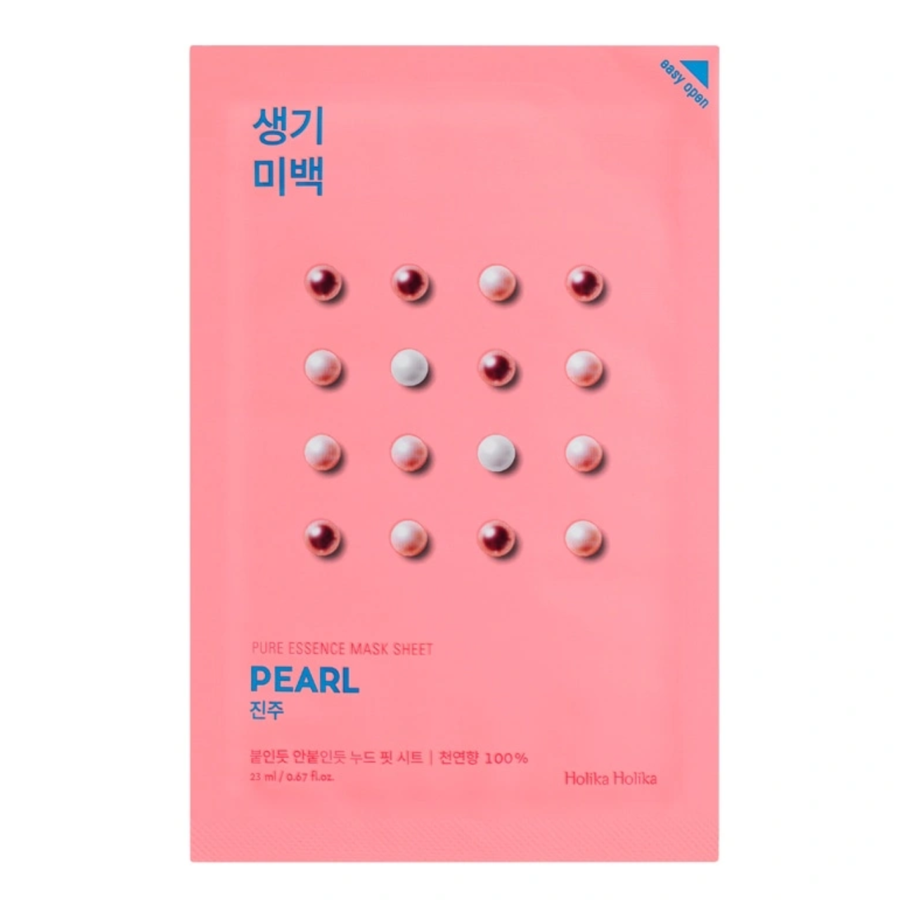 Осветляющая тканевая маска Pure Essence Mask Sheet Pearl, жемчуг Holika Holika Pure Essence Mask Sheet Pearl