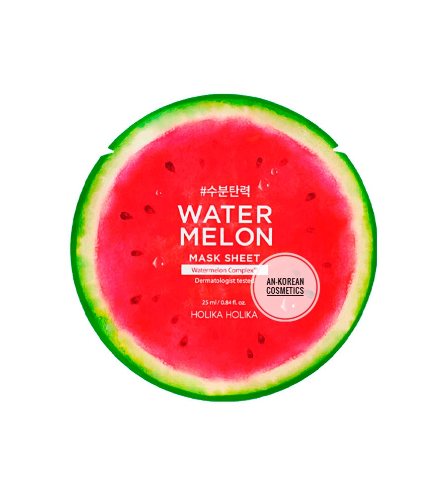 Тканевая маска для лица Water Melon Mask Sheet, арбуз Holika Holika Watermelon Mask Sheet (25 мл)