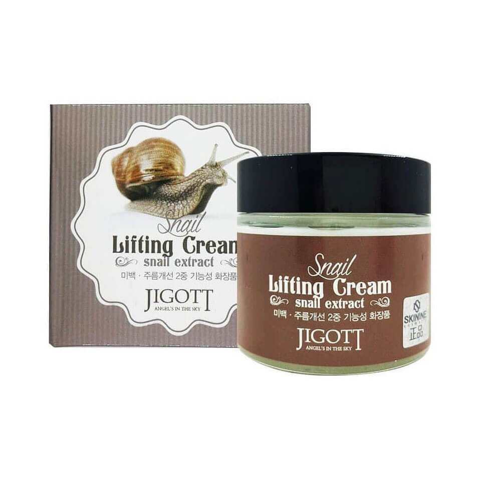 Крем для лица с муцином улитки JIGOTT SNAIL Lifting Cream (70 мл)