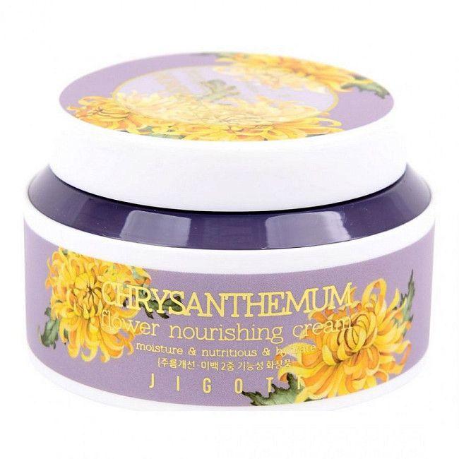 Увлажняющий крем для лица с хризантемой JIGOTT Chrysanthemum Flower Nourishing Cream (100 мл)