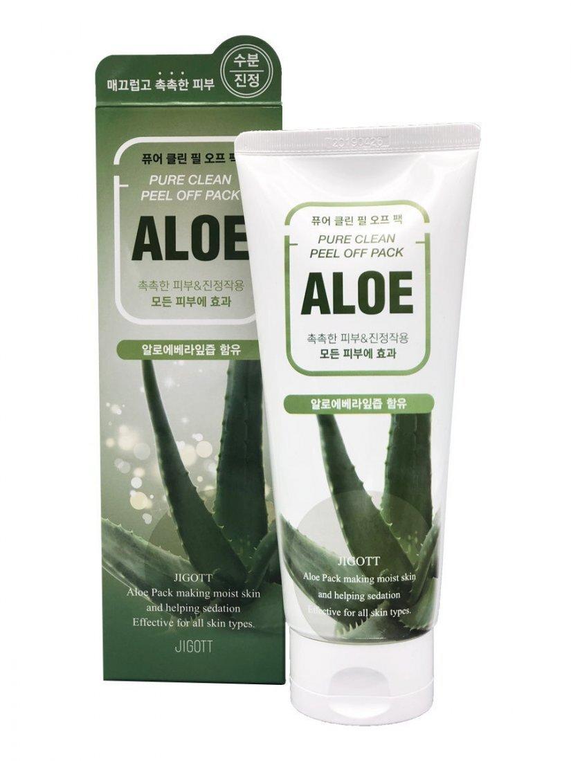 Пилинг-маска для лица с экстрактом алоэ JIGOTT ALOE Pure Clean Peel Off Pack (180 мл)