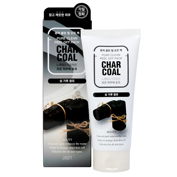 Пилинг-маска для лица с экстрактом угля JIGOTT CHARCOAL Pure Clean Peel Off Pack (180 мл)