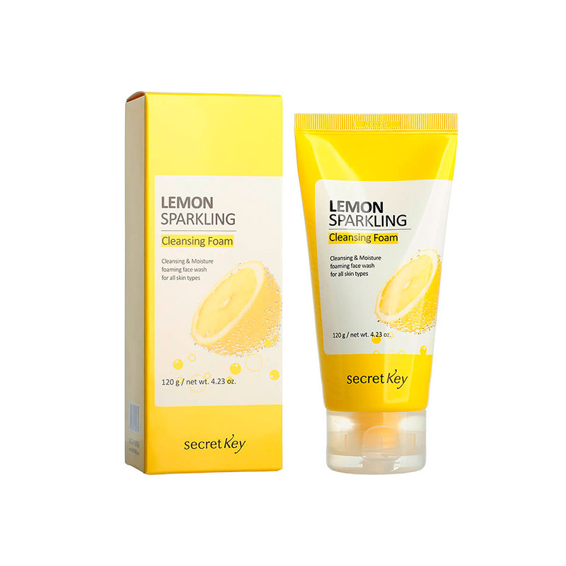 Пенка для умывания SECRETKEY LEMON SPARKLING CLEANSING FOAM (200 г)