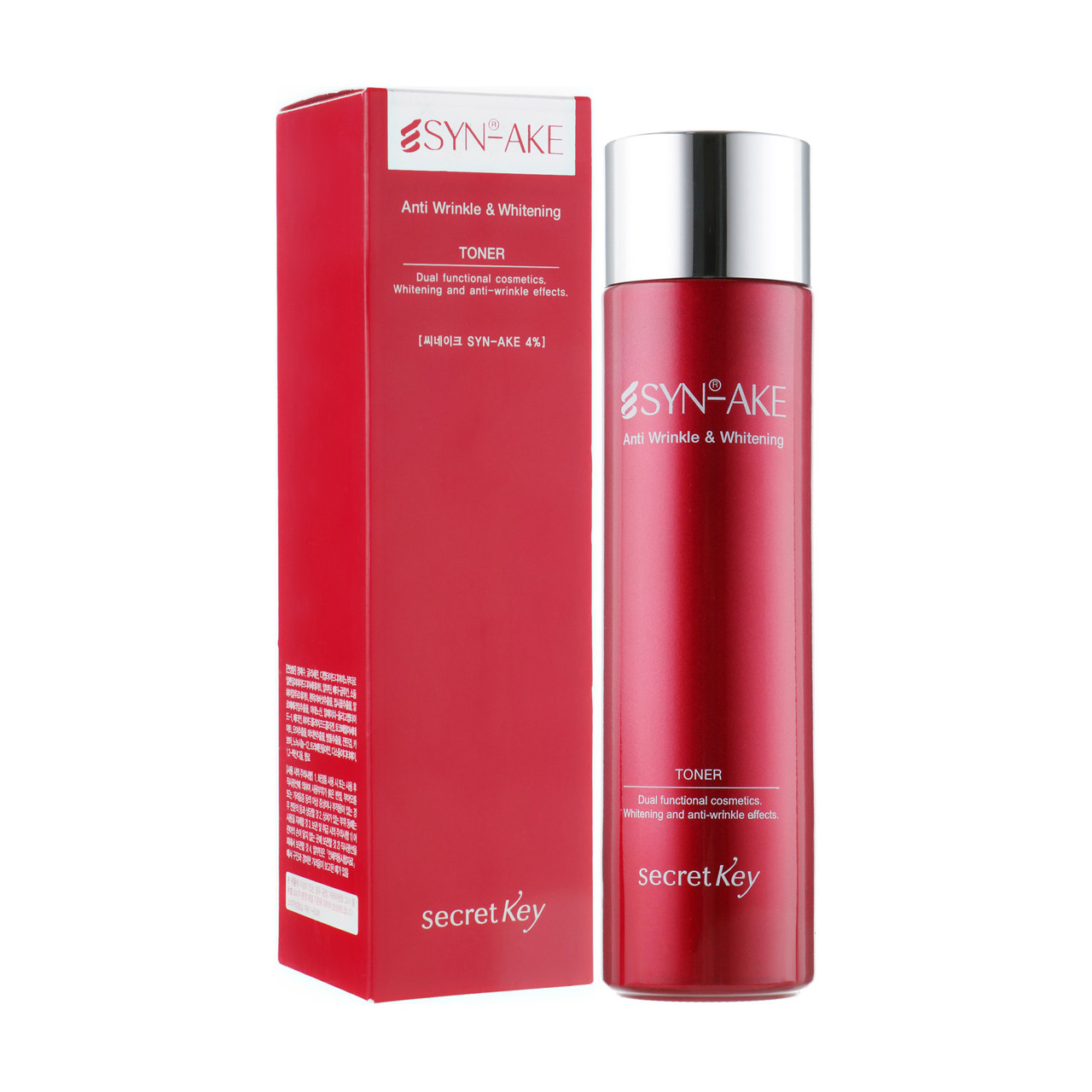 Тоник для лица омолаживающий SECRETKEY SYN-AKE Henna WRINKLE & WHITENING TONER (150 мл)