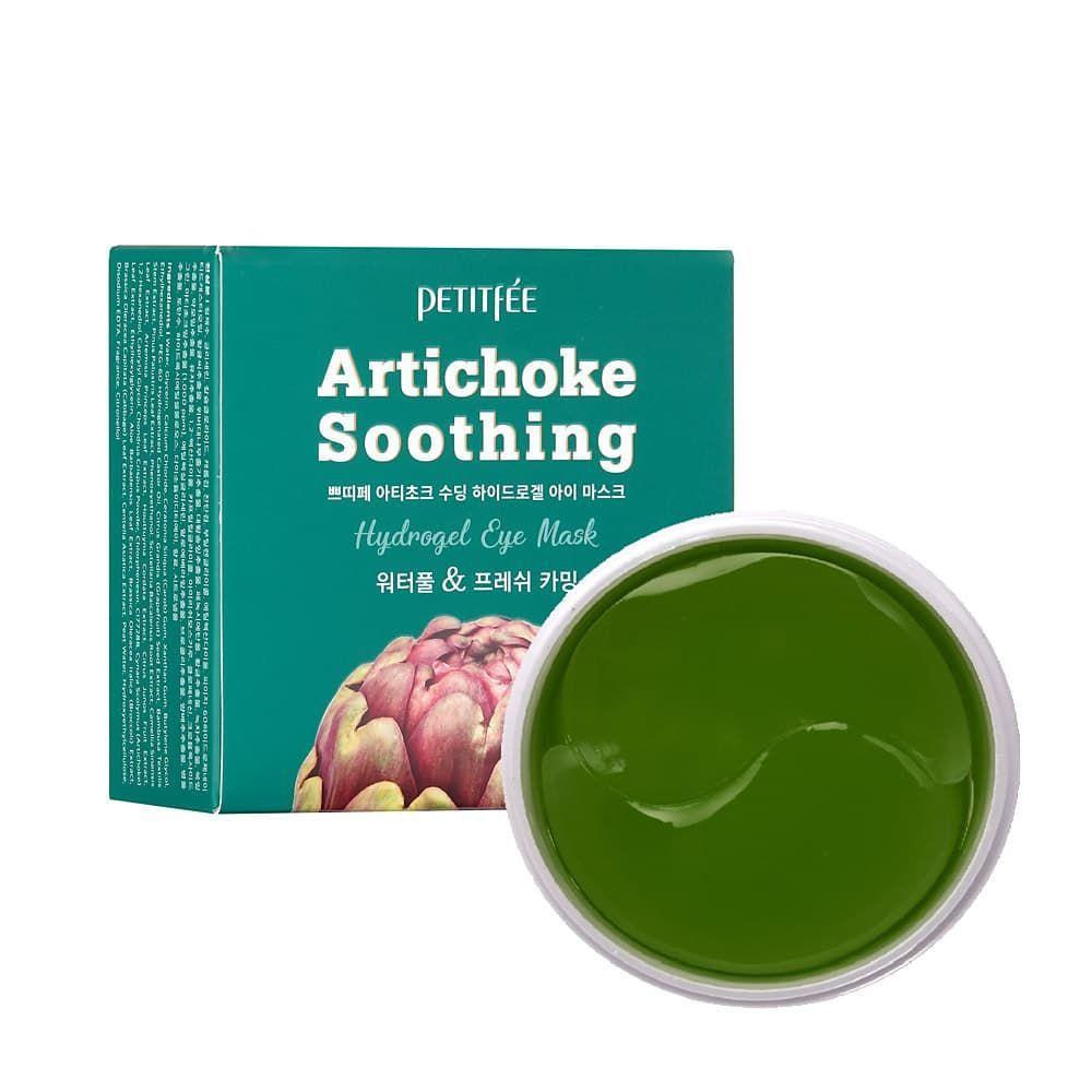 Охлаждающие гидрогелевые патчи для глаз с экстрактом артишока Petitfee Artichoke Soothing Hydrogel Eye Mask