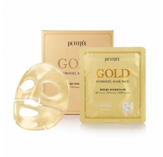 Гидрогелевые маски для лица с золотом Petitfee Gold Hydrogel Mask (5 шт)