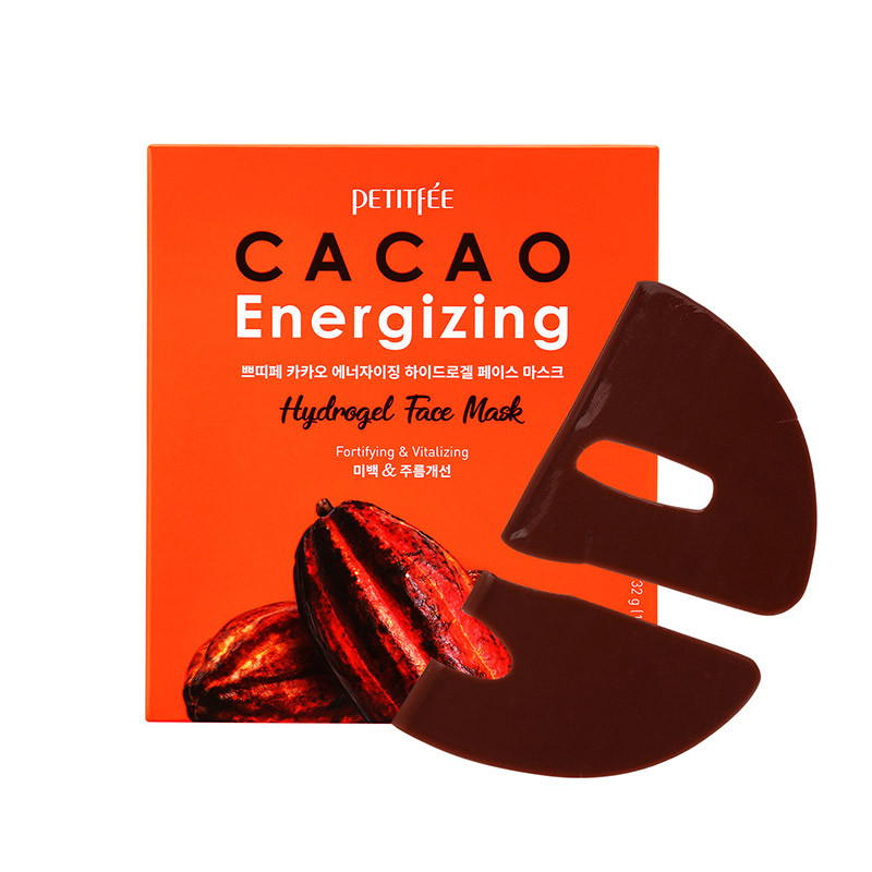 Гидрогелевые маски для лица с экстрактом какао Petitfee Cacao Energizing Hydrogel Face Mask (5 шт)
