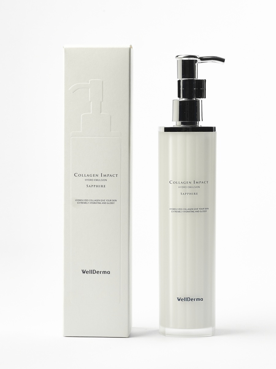 Эмульсия для лица с коллагеном Wellderma Collagen Impact Hydro Emulsion Sapphire (100 мл)