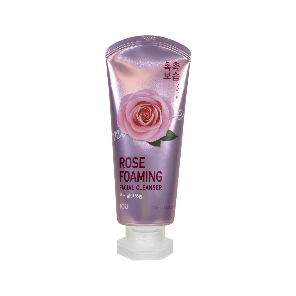 Пенка для умывания увлажняющая IOU Rose Foaming FAcial Cleanser (120 мл)