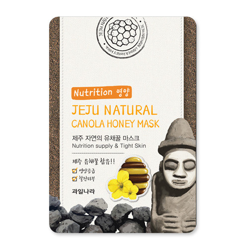 Маска для лица тканевая питательная Jeju Nature's Canola Honey Mask (20 мл)