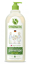 Средство биоразлагаемое SYNERGETIC для мытья посуды, детских игрушек с ароматом алоэ (1 л)