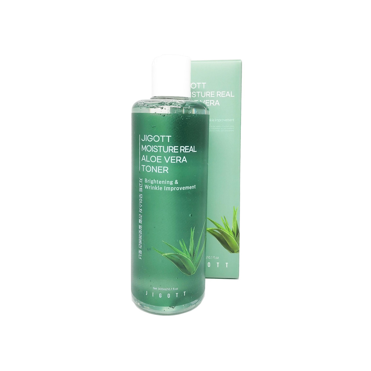 Тонер для лица увлажняющий с алоэ JIGOTT Moisture Real Aloe Vera Toner (300 мл)
