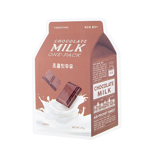 Тканевая маска для лица смягчающая A'PIEU Chocolate Milk One-Pack (Smoothing) (21 г)