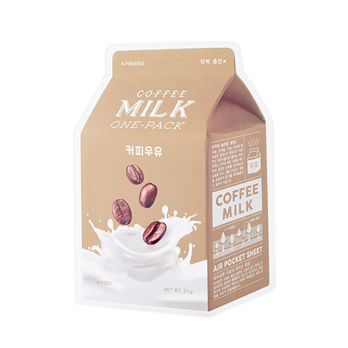 Тканевая маска для лица укрепляющая A'PIEU Coffee Milk One-Pack (Firming) (21 г)