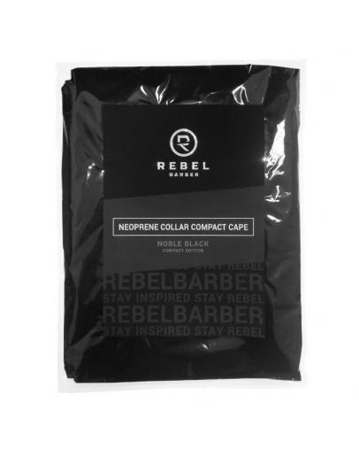 Пеньюар для парикмахера черный с неопреновым воротником REBEL BARBER Noble Black