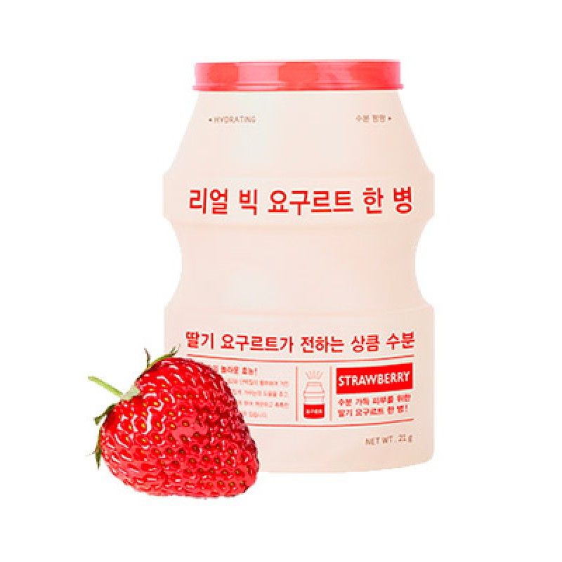 Тканевая маска для лица A'PIEU Real Big Yogurt One-Bottle (Strawberry) (21 г)