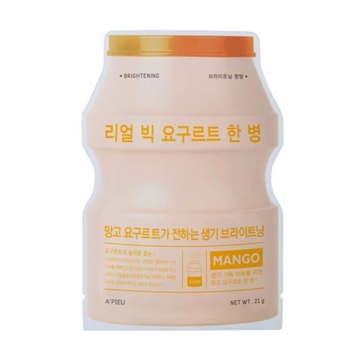 Тканевая маска для лица A'PIEU Real Big Yogurt One-Bottle (Mango) (21 г)