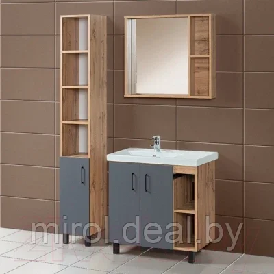 Шкаф-пенал для ванной Акваль Лофт 30 / В2.4.03.3.0.1 - фото 3 - id-p189989870