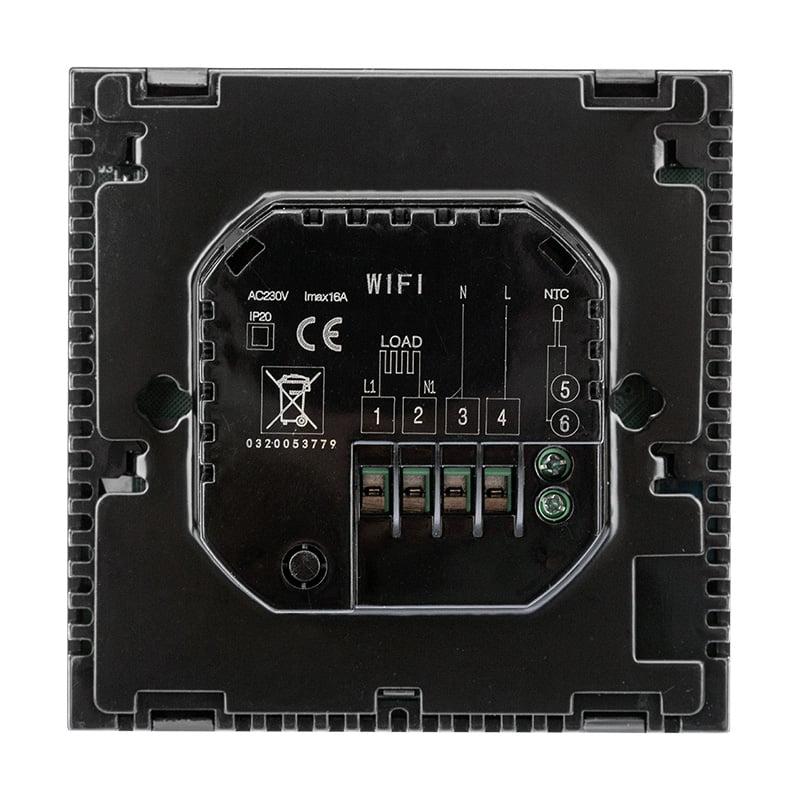 Программируемый терморегулятор с сенсорными кнопками REXANT R150 Wi-Fi, черный - фото 6 - id-p189993474